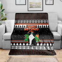 I Regret Nothing Cat Christmas Christmas Blanket Xmas Holiday Patterns - Wonder Print Shop