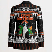 I Regret Nothing Cat Christmas Christmas Blazer Xmas Holiday Patterns - Wonder Print Shop