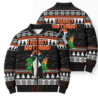 I Regret Nothing Cat Christmas Christmas Bomber Puffer Jacket Xmas Holiday Patterns - Wonder Print Shop