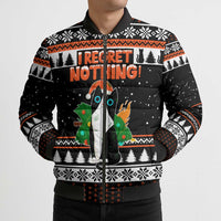 I Regret Nothing Cat Christmas Christmas Bomber Puffer Jacket Xmas Holiday Patterns - Wonder Print Shop