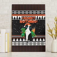 I Regret Nothing Cat Christmas Christmas Canvas Wall Art Xmas Holiday Patterns - Wonder Print Shop