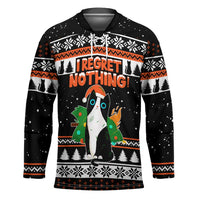 I Regret Nothing Cat Christmas Christmas Hockey Jersey Xmas Holiday Patterns - Wonder Print Shop