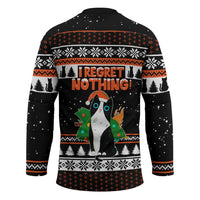 I Regret Nothing Cat Christmas Christmas Hockey Jersey Xmas Holiday Patterns - Wonder Print Shop