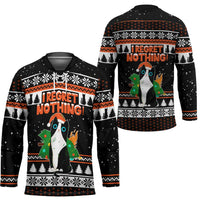 I Regret Nothing Cat Christmas Christmas Hockey Jersey Xmas Holiday Patterns - Wonder Print Shop