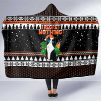 I Regret Nothing Cat Christmas Christmas Hooded Blanket Xmas Holiday Patterns - Wonder Print Shop