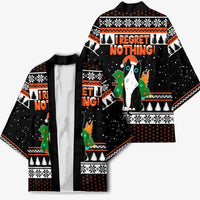 I Regret Nothing Cat Christmas Christmas Kimono Xmas Holiday Patterns - Wonder Print Shop