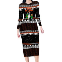 I Regret Nothing Cat Christmas Christmas Long Sleeve Bodycon Dress Xmas Holiday Patterns - Wonder Print Shop