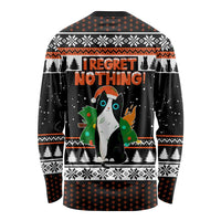 I Regret Nothing Cat Christmas Christmas Long Sleeve Shirt Xmas Holiday Patterns - Wonder Print Shop