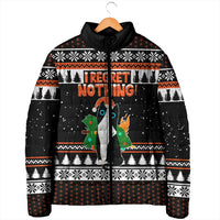 I Regret Nothing Cat Christmas Christmas Padded Jacket Xmas Holiday Patterns - Wonder Print Shop