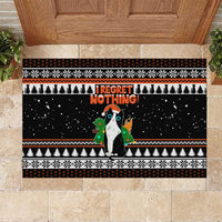 I Regret Nothing Cat Christmas Christmas Rubber Doormat Xmas Holiday Patterns - Wonder Print Shop