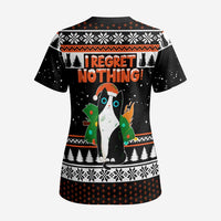 I Regret Nothing Cat Christmas Christmas Scrub Top Xmas Holiday Patterns - Wonder Print Shop