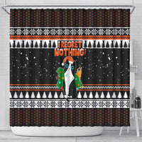 I Regret Nothing Cat Christmas Christmas Shower Curtain Xmas Holiday Patterns - Wonder Print Shop