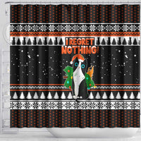 I Regret Nothing Cat Christmas Christmas Shower Curtain Xmas Holiday Patterns - Wonder Print Shop