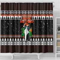 I Regret Nothing Cat Christmas Christmas Shower Curtain Xmas Holiday Patterns - Wonder Print Shop