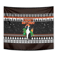 I Regret Nothing Cat Christmas Christmas Tapestry Xmas Holiday Patterns - Wonder Print Shop
