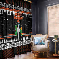 I Regret Nothing Cat Christmas Christmas Window Curtain Xmas Holiday Patterns - Wonder Print Shop