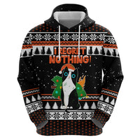 I Regret Nothing Cat Christmas Christmas Zip Hoodie Xmas Holiday Patterns - Wonder Print Shop