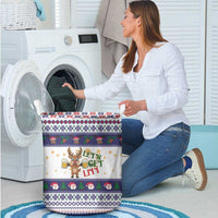 Reindeer Beer Christmas Laundry Basket Xmas Holiday Patterns - Wonder Print Shop