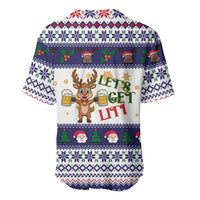 Reindeer Beer Christmas Baseball Jersey Xmas Holiday Patterns - Wonder Print Shop