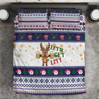 Reindeer Beer Christmas Bedding Set Xmas Holiday Patterns - Wonder Print Shop