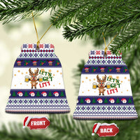 Reindeer Beer Christmas Ceramic Ornament Xmas Holiday Patterns - Wonder Print Shop