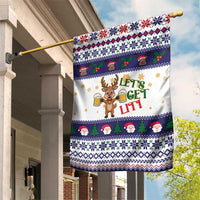 Reindeer Beer Christmas Garden Flag Xmas Holiday Patterns - Wonder Print Shop