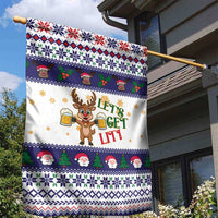 Reindeer Beer Christmas Garden Flag Xmas Holiday Patterns - Wonder Print Shop