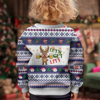Reindeer Beer Christmas Kid Ugly Christmas Sweater Xmas Holiday Patterns - Wonder Print Shop
