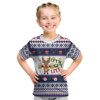Reindeer Beer Christmas Kid T Shirt Xmas Holiday Patterns - Wonder Print Shop