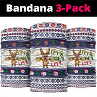 Reindeer Beer Christmas Neck Gaiter Xmas Holiday Patterns - Wonder Print Shop