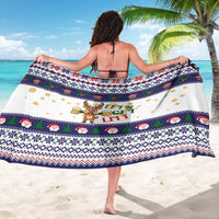 Reindeer Beer Christmas Sarong Xmas Holiday Patterns - Wonder Print Shop