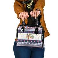 Reindeer Beer Christmas Shoulder Handbag Xmas Holiday Patterns - Wonder Print Shop