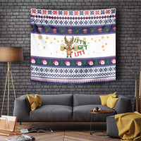 Reindeer Beer Christmas Tapestry Xmas Holiday Patterns - Wonder Print Shop