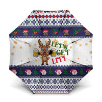 Reindeer Beer Christmas Umbrella Xmas Holiday Patterns - Wonder Print Shop