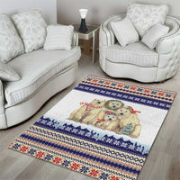 Polar Bears Christma Christmas Area Rug Xmas Holiday Patterns - Wonder Print Shop