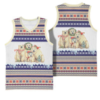Polar Bears Christma Christmas Basketball Jersey Xmas Holiday Patterns - Wonder Print Shop