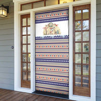 Polar Bears Christma Christmas Door Cover Xmas Holiday Patterns - Wonder Print Shop