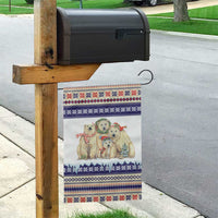 Polar Bears Christma Christmas Garden Flag Xmas Holiday Patterns - Wonder Print Shop