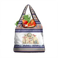 Polar Bears Christma Christmas Grocery Bag Xmas Holiday Patterns - Wonder Print Shop