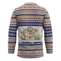 Polar Bears Christma Christmas Hockey Jersey Xmas Holiday Patterns - Wonder Print Shop