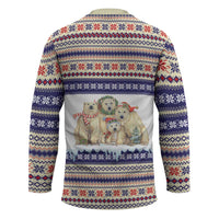 Polar Bears Christma Christmas Hockey Jersey Xmas Holiday Patterns - Wonder Print Shop