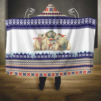 Polar Bears Christma Christmas Hooded Blanket Xmas Holiday Patterns - Wonder Print Shop