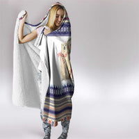 Polar Bears Christma Christmas Hooded Blanket Xmas Holiday Patterns - Wonder Print Shop