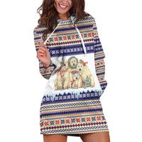 Polar Bears Christma Christmas Hoodie Dress Xmas Holiday Patterns - Wonder Print Shop