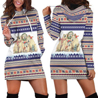 Polar Bears Christma Christmas Hoodie Dress Xmas Holiday Patterns - Wonder Print Shop