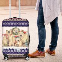 Polar Bears Christma Christmas Luggage Cover Xmas Holiday Patterns - Wonder Print Shop