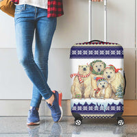 Polar Bears Christma Christmas Luggage Cover Xmas Holiday Patterns - Wonder Print Shop