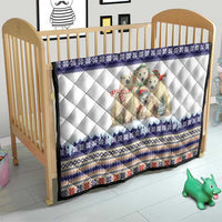 Polar Bears Christma Christmas Quilt Xmas Holiday Patterns - Wonder Print Shop