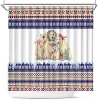 Polar Bears Christma Christmas Shower Curtain Xmas Holiday Patterns - Wonder Print Shop