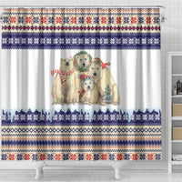 Polar Bears Christma Christmas Shower Curtain Xmas Holiday Patterns - Wonder Print Shop